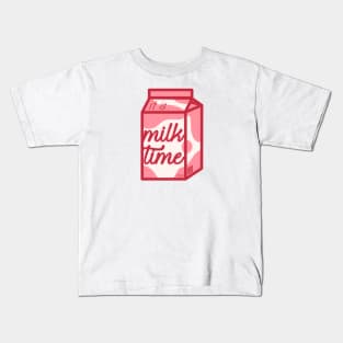 Milk Time: Strawberry Kids T-Shirt